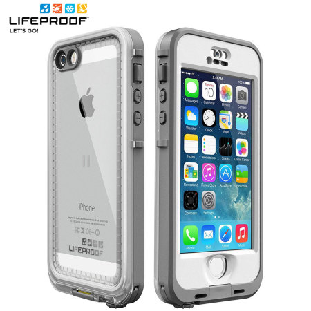 LifeProof Nuud Case for iPhone 5S - White / Grey