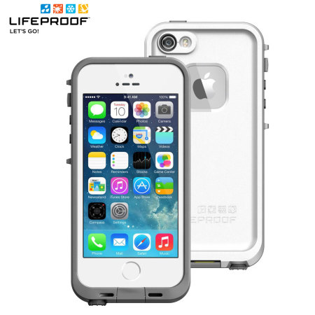 LifeProof Fre Case for iPhone 5S - White / Grey