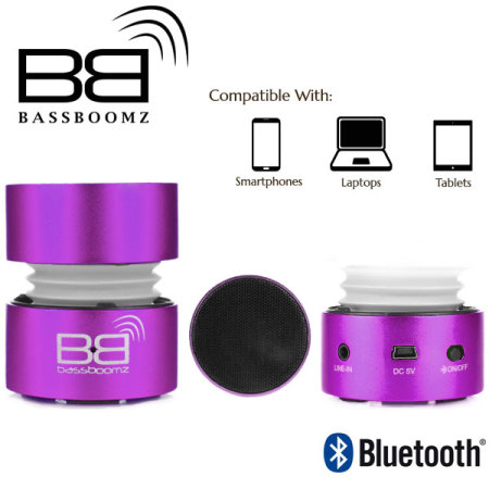 Altavoz Portátil Bluetooth BassBoomz - Morado