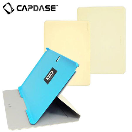 Capdase Sider Baco Folder Case for Galaxy Note 10.1 2014 - White/Blue
