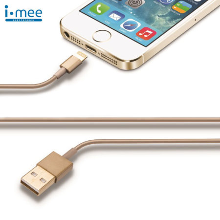 iMee Sync en Oplaadkabel Lightning naar USB kabel - Goud