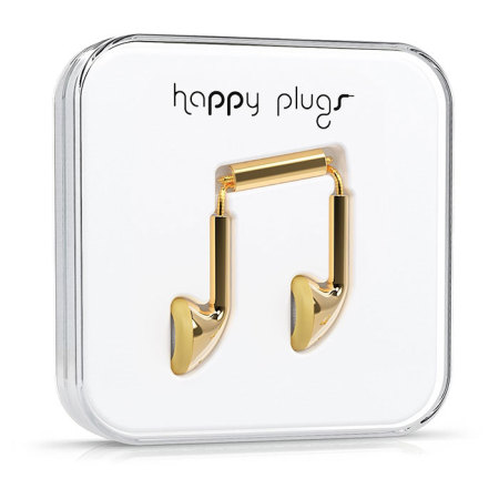 Happy Plugs EarBud Earphones Deluxe Edition - Gold