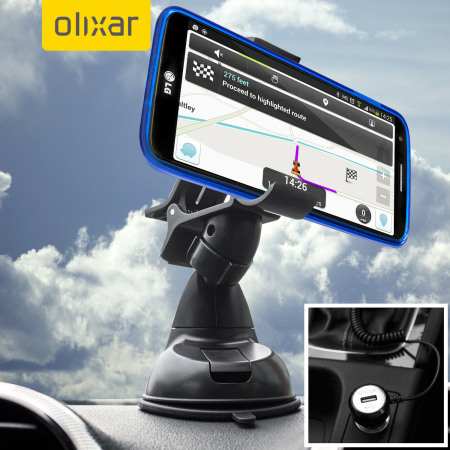 Pack support voiture avec chargeur LG G2 Olixar DriveTime