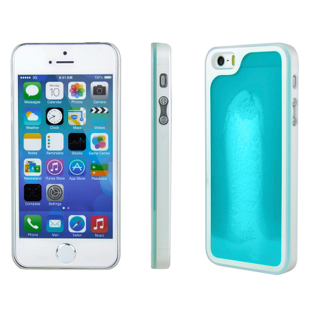 Kuke Glow In The Dark Sand Case for iPhone 5S / 5 - Blue