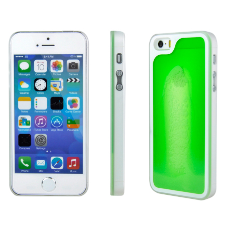 Coque iPhone 5S / 5 Kuke Sable Fluorescent - Verte