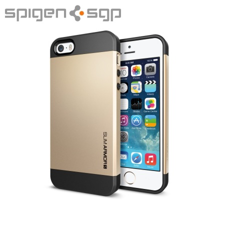 Coque iPhone 5S / 5 Spigen SGP Slim Armor S - Champagne Or