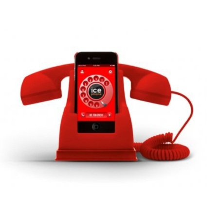 Ice-Phone Retro Handset - Red