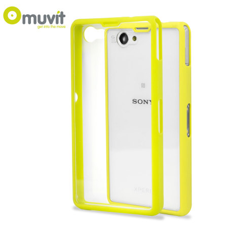 Uitrusten Oneffenheden Normaal Muvit Bimat Back Case for Sony Xperia Z1 Compact - Clear / Yellow