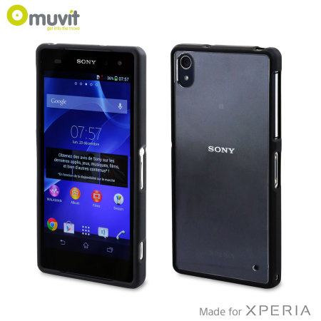 Muvit Bimat Back Case for Sony Xperia Z2 - Clear / Black