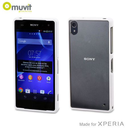 Muvit Bimat Back Case for Sony Xperia Z2 - Clear / White