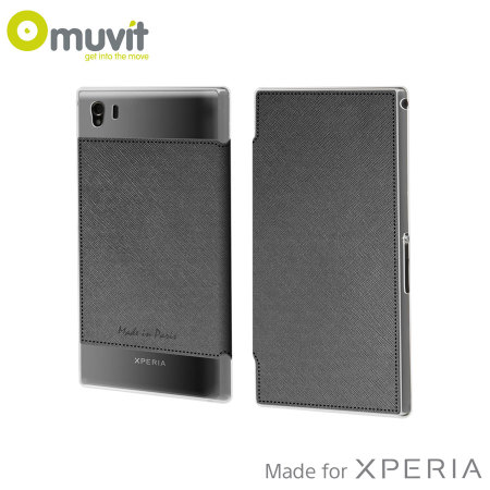 Muvit Made in Paris Case voor Sony Xperia Z1 Compact - Grijs