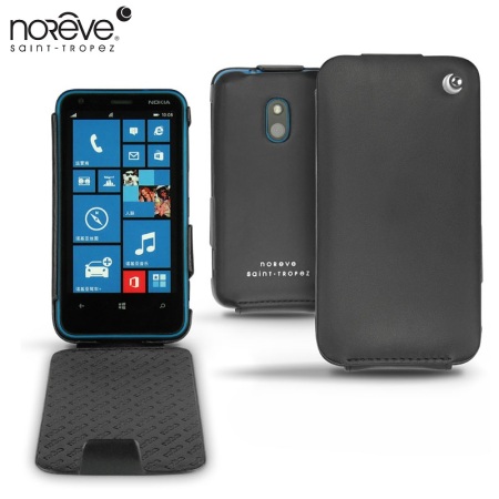 Noreve Tradition Ledertasche für Nokia Lumia 620 in Schwarz