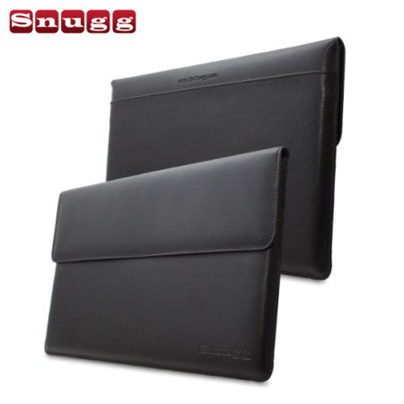 Snugg Leather Wallet Tasche für Microsoft Surface 2 in Schwarz