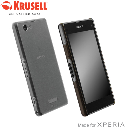 Krusell FrostCover Case for Sony Xperia Z1 Compact - Transparent Black