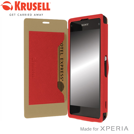 Spookachtig Enzovoorts Ontcijferen Krusell Malmo FlipCover for Xperia Z1 Compact - Red