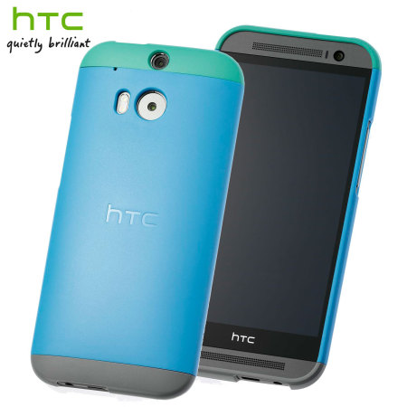 Funda Oficial Double Dip Hard Shell para el HTC One 2014 - Azul/Verde