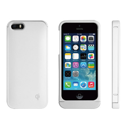 Qi Draadloze Oplaad Case voor iPhone 5S / 5 - Wit