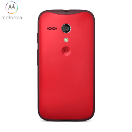 Funda Oficial Motorola Moto G Grip Shell - Rojo Cereza