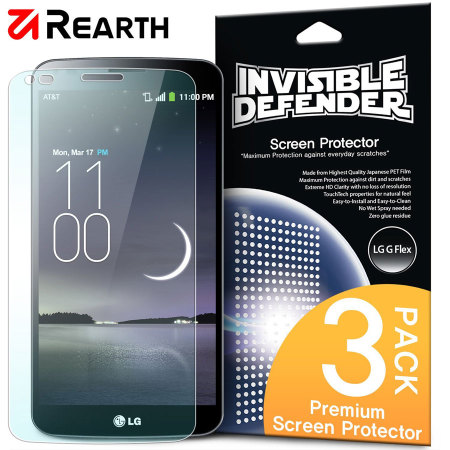 Rearth Invisible Defender LG G Flex Displayschutz im 3er Pack