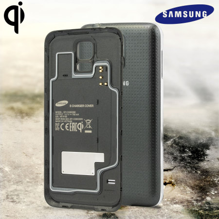 Official Samsung Galaxy S5 Qi Wireless Charging Cover - Black