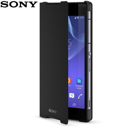 Official Sony Style Cover Stand Case for Xperia Z2 - Black