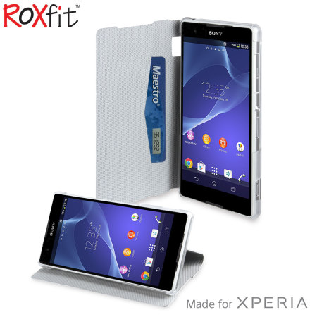 Roxfit Book Flip Case for Sony Xperia Z2 - Polar White