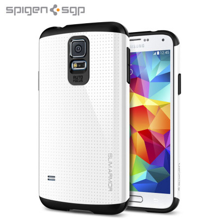 Coque Samsung Galaxy S5 Spigen SGP Slim Armor – Blanche