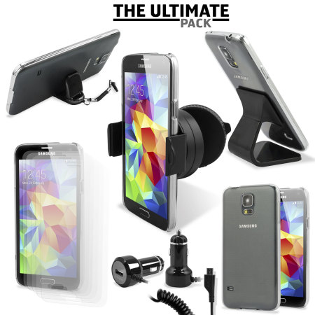Das Ultimate Pack Samsung Galaxy S5 Zubehör Set in Schwarz