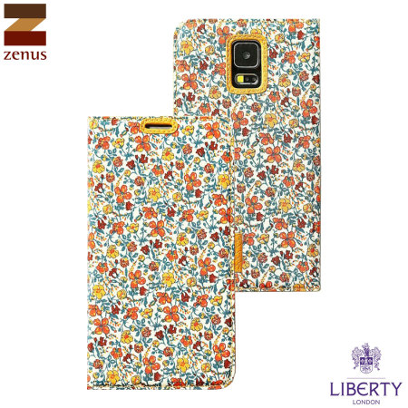 Zenus Liberty of London Galaxy S5 Diary Case - Oranje Meadow