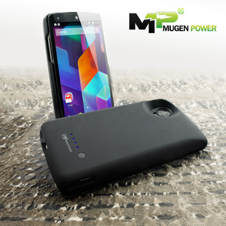 Mugen Power Extended 3000mAh Batterij Case voor de Nexus 5 - Zwart