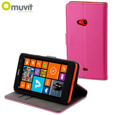 Muvit Slim Folio Case for Nokia Lumia 625 - Pink