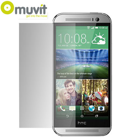 Muvit 2 Pack Matte & Glossy Screen Protector for HTC One M8