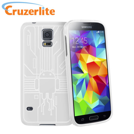 Cruzerlite Bugdroid Circuit Samsung Galaxy S5 Case - White