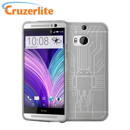 Cruzerlite Bugdroid Circuit HTC One M8 Case - Clear