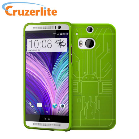 Cruzerlite Bugdroid Circuit HTC One M8 Case - Green