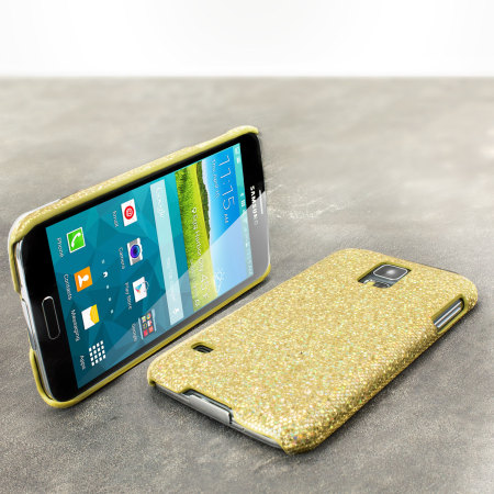 te binden Bedoel Televisie kijken Samsung Galaxy S5 Glitter Case - Gold