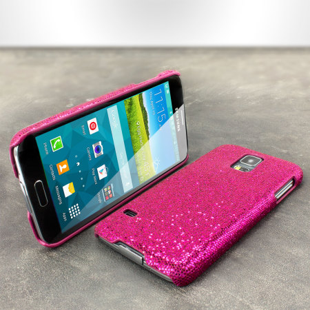 Samsung Galaxy S5 Glitter Case - Magenta