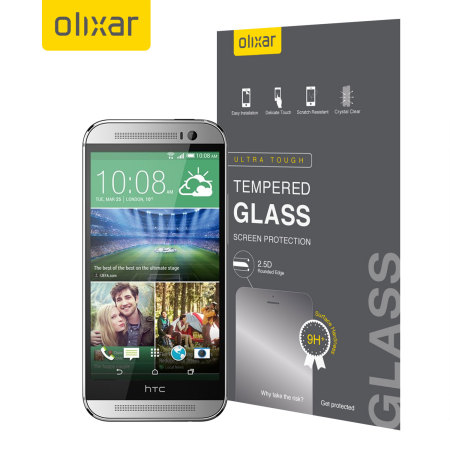 Olixar Tempered Glass HTC One M8 Displayschutz