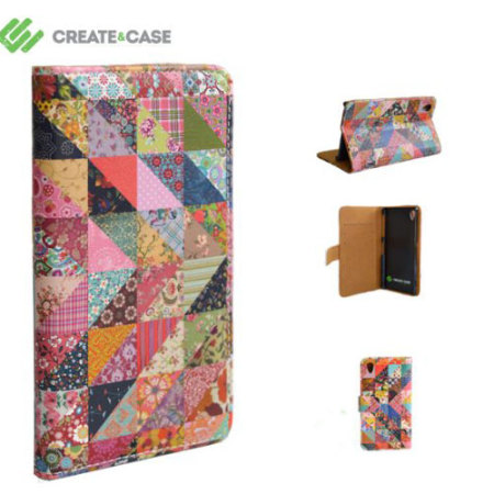 Create And Case Sony Xperia Z1 Compact Book Case - Grandma Quilt
