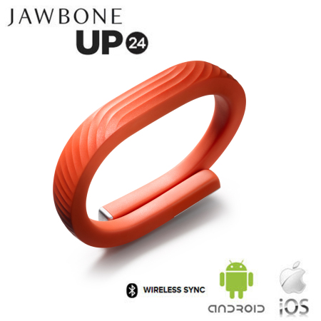 Jawbone UP24 Activity Tracking Bluetooth Fitness Armband Persimmon S