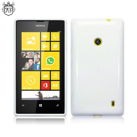 FlexiShield Nokia Lumia 525 / 520 Gel Case - White