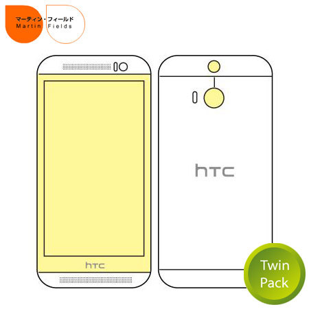 Martin Fields Twin Pack HTC One M8 Screen Protector