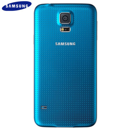 Original Samsung Galaxy S5 Back Cover in Electric Blue