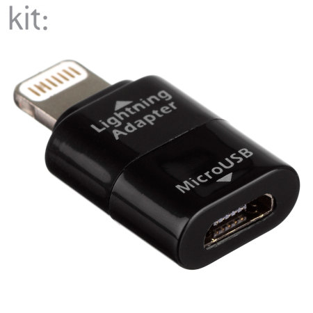 Kit: Lightning to Micro USB - Black