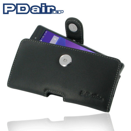 PDair Horizontaal Pouch Case voor Sony Xperia Z2 - Zwart