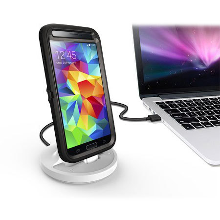 Case compatibele Galaxy S5 USB 3.0 Oplaad Dock - Wit