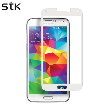 STK Samsung Galaxy S5 Tempered Glass Screen Protector - White