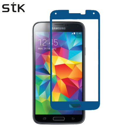 STK Samsung Galaxy S5 Tempered Glass Screen Protector - Blue