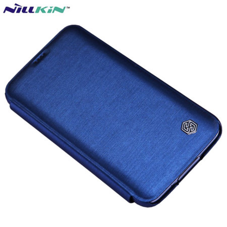 Nillkin Rain Samsung Galaxy S5 Leather-Style Wallet Case - Blue