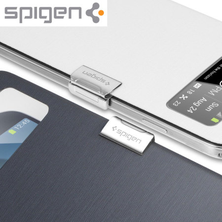 Spigen Magnetic Clip for Official Galaxy S4 S View Cover - Silver